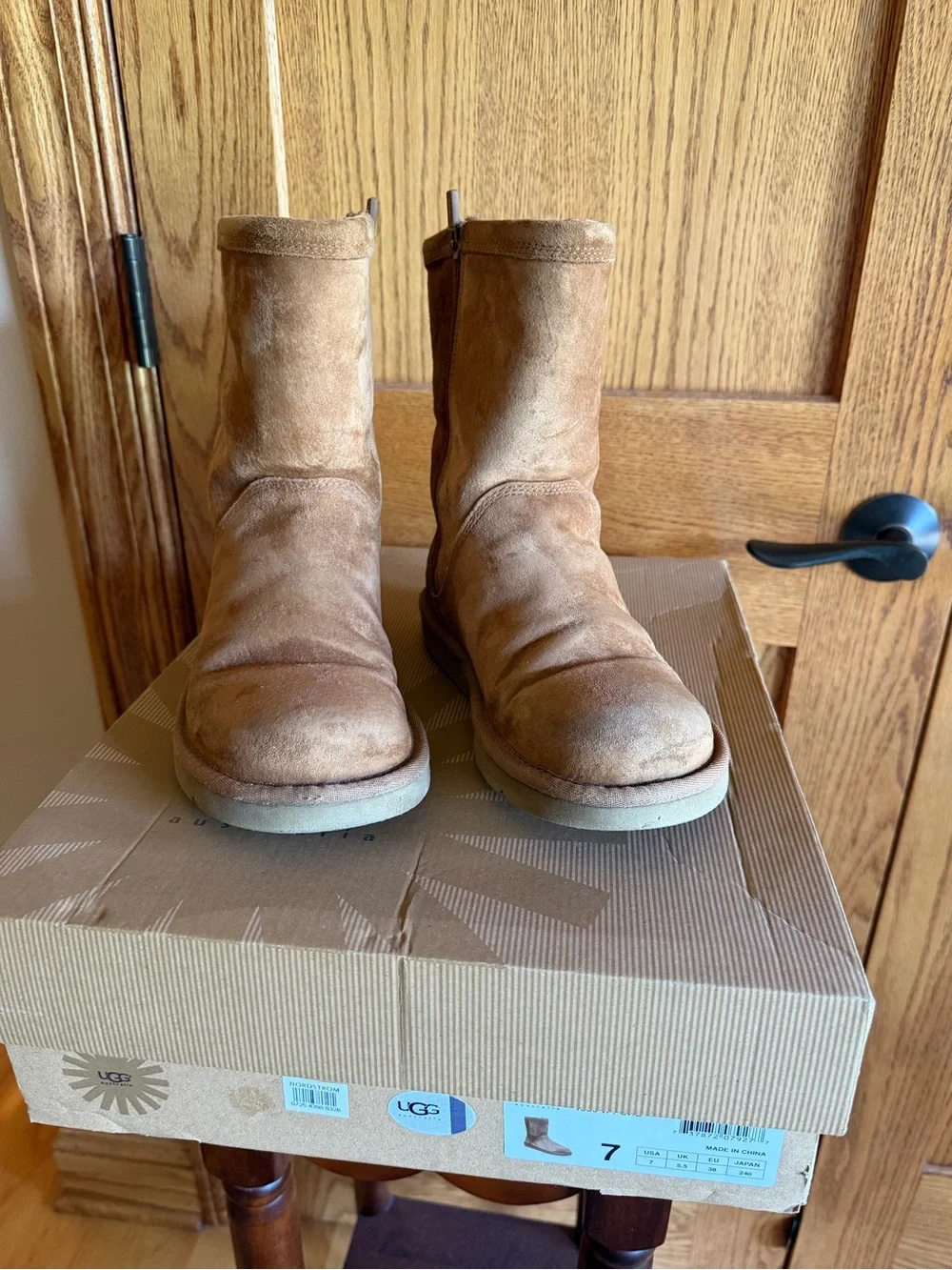 UGG Women’s Tan Suede Mid-Calf Boots